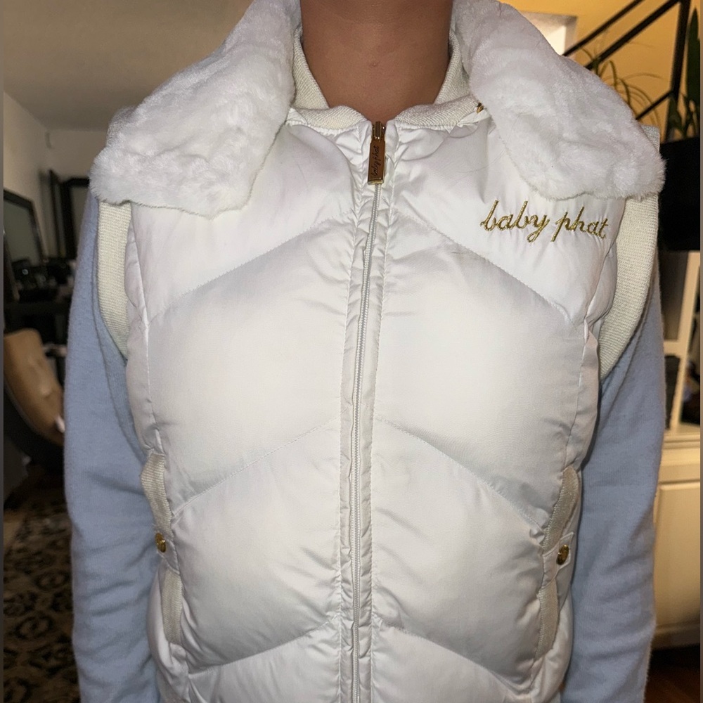 Baby Phat vest with fur collar